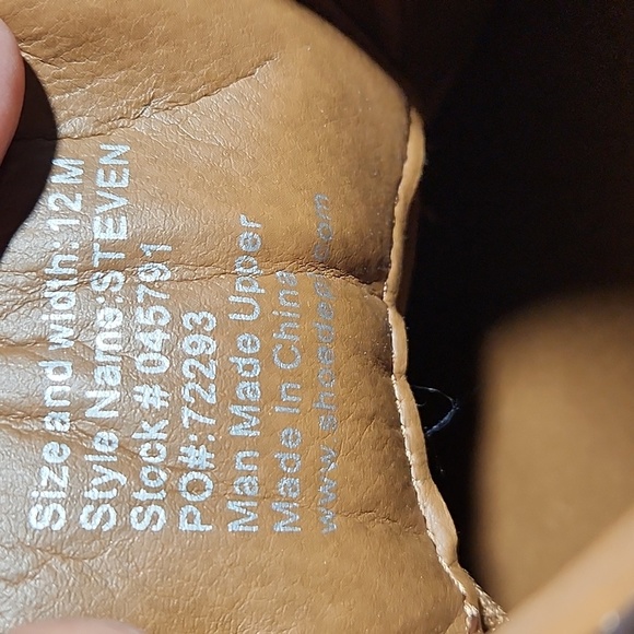 MOUNTAIN CREEK Lace Tie Steven Shoe Brown 12M - Picture 13 of 13